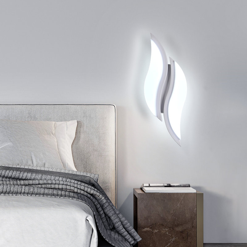 2-Light LED Flush Mounted Wall Sconce, 6500K