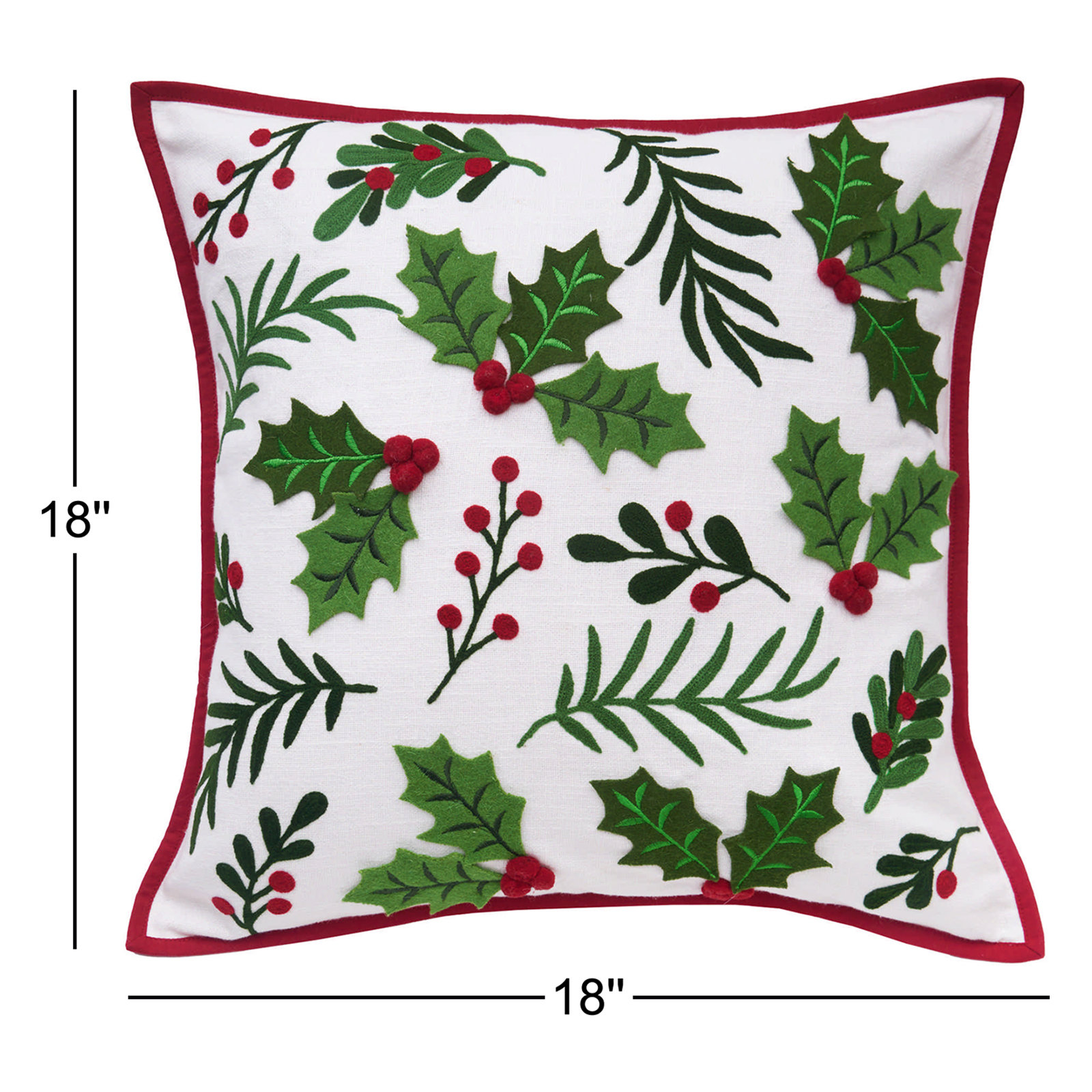 Holly Spring Berry Pillow