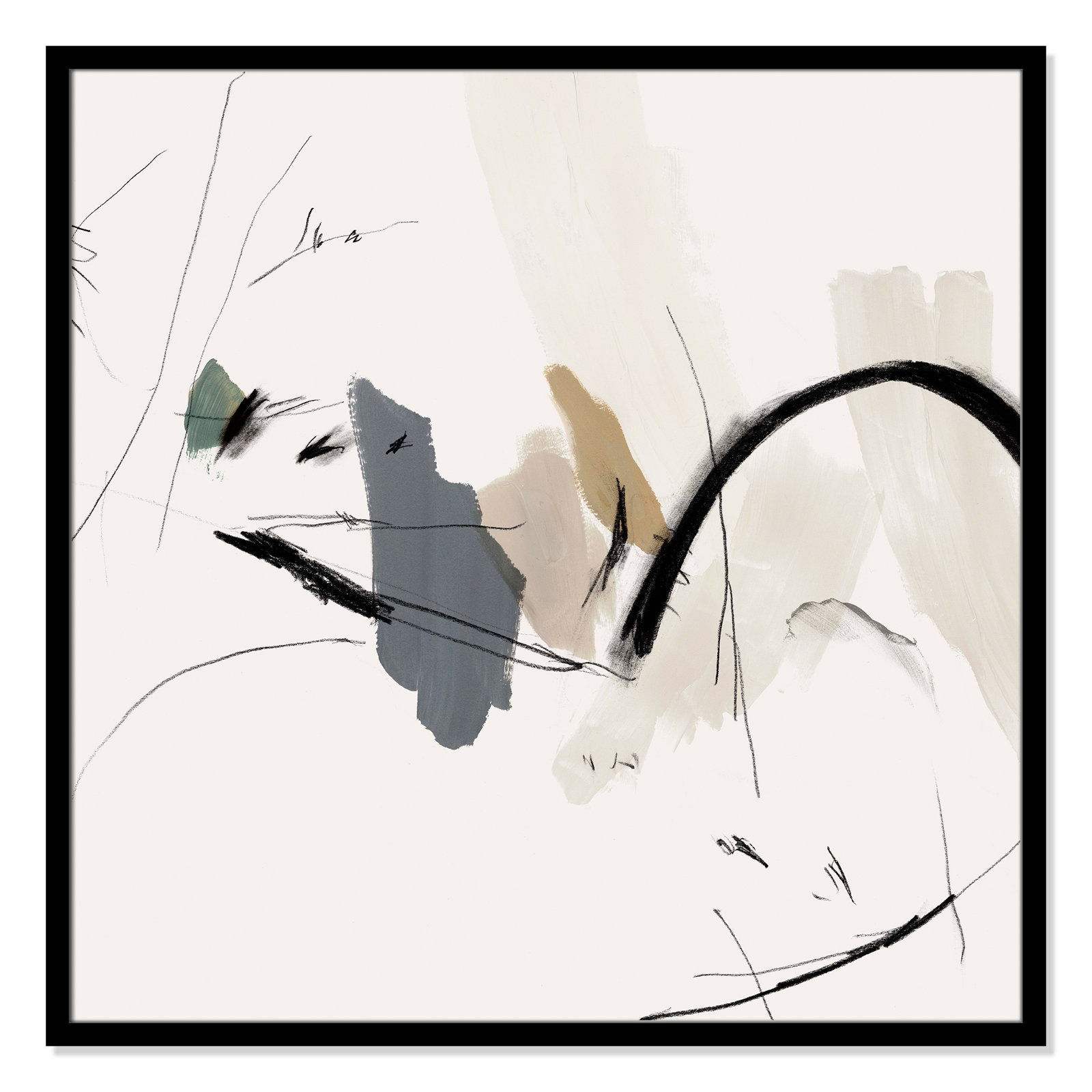 Heavenly "Heavenly II" Print, 32" H x 32" W x 0.75" D, White