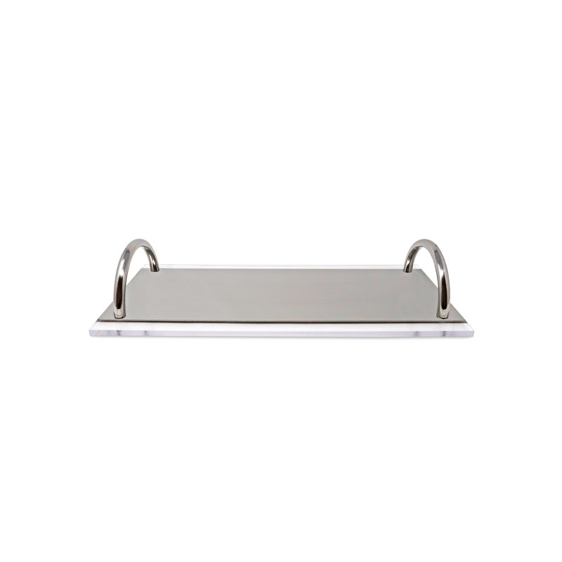 Plateau en acrylique Daneen, Argent