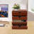 4-Tier Desktop Vintage Storage Cabinet Antique Wooden Storage Box With 4 Drawers