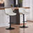 Modern Height Adjustable Swivel Bar Stools Upholstered Leather Barstool Kitchen Island Chairs With Metal Frame-1547019502