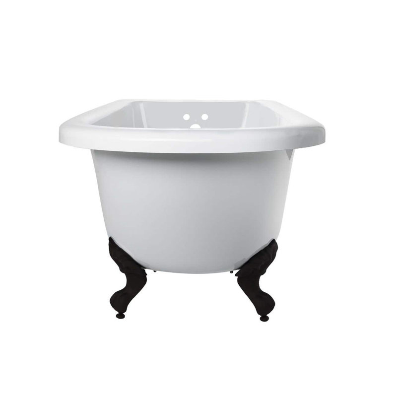 Savanna 59'' x 29'' Soaking Acrylic Bathtub, Oil Rubbed Bronze