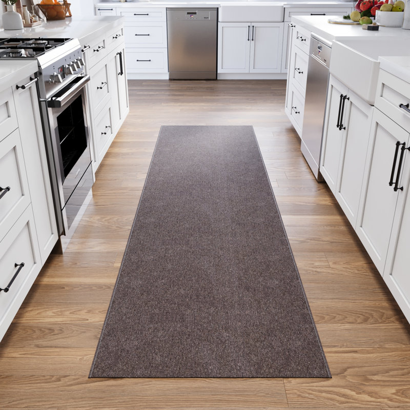 Oscar Custom Cut Non-Slip Rubberback Extra Long Hallway Runner Rug for Kitchen, Living Room, Bedroom, Runner 1' 10" x 48'