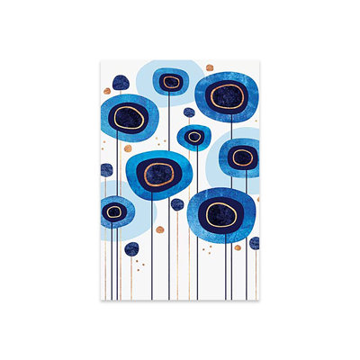 Floral Blues par Elisabeth Fredriksson - impression non encadrée