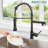 Pull Down Kitchen Faucet with Deck Plate-88247959