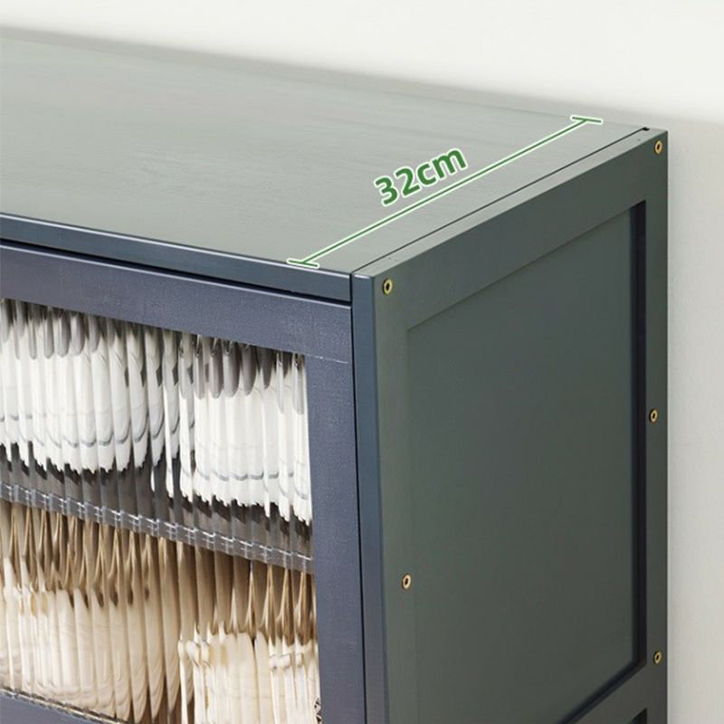 Flip-Door 9-Tier Shoe Cabinet – Large Capacity Shoe Storage Organizer with Dustproof Translucent Doors, Gray