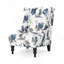 Fauteuil club en tissu à dossier haut CLUB CHAIR - imprimé