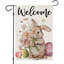 Motif de drapeaux de lapin de Pâques Welcome