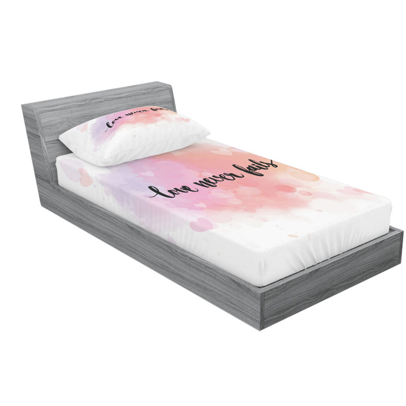 Microfiber Sheet Set, Twin Sheet Set with Fitted Sheet