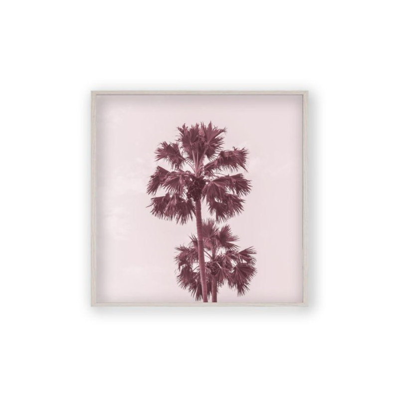 1 Piece Wall Art, 31 cm H x 31 cm W x 2.5 cm D, White Oak Frame