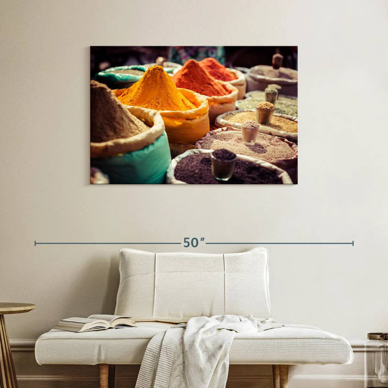 Yarlin Indian Market Spices, 26" H x 39" W
