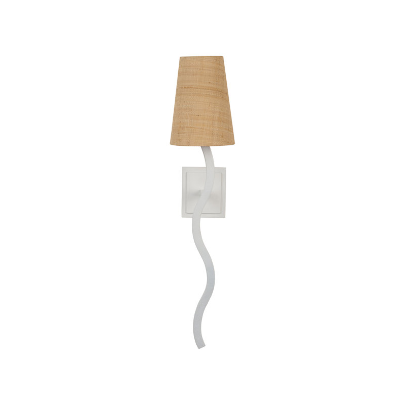 Sway 1 - Light Armed Sconce, Natural, White
