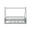 Lit simple en forme de tente, lit tipi avec garde-corps et lattes-1970274242