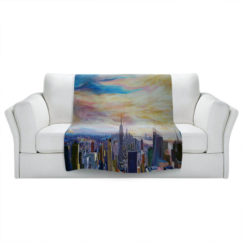  Couverture NYC Chrysler Empire, 68 po x 80 po