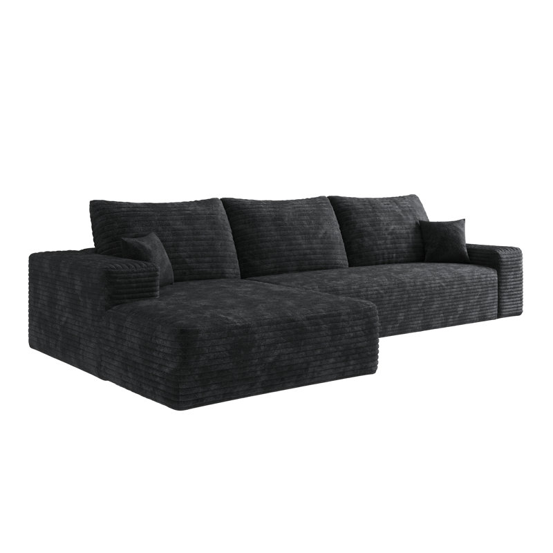 107'' Cloud Sectional Couch With L-Shape Chaise, Modern Modular Sofa With Deep Seat