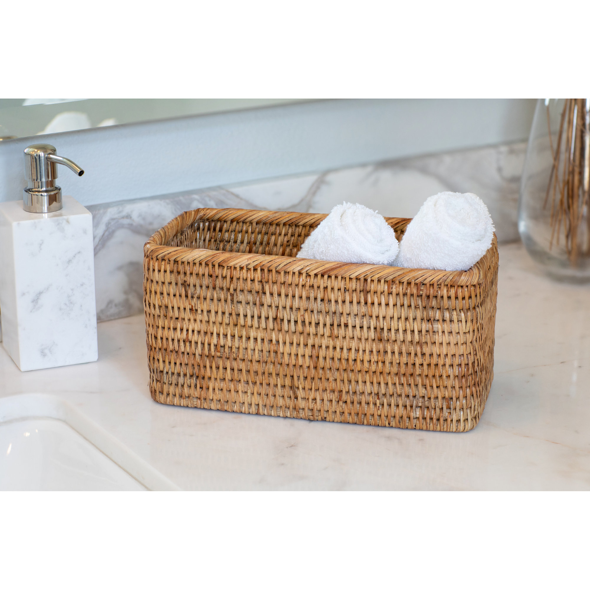 Albina Decorative Basket 1, Honey Brown