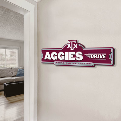 NCAA Texas A&M Aggies Street Sign