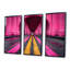 Rose, jaune, pont, pont, monochrome, ensemble d'art mural-107169653-107169650