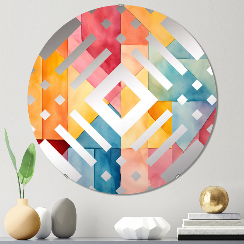 Woodsen - Diamond Decorative Mirror, 31.4" x 31.4"