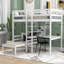 Lit mezzanine avec bureau en L