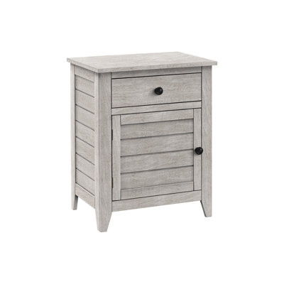 Accent Table, Nightstand, Storage Drawer, End, Side Table, Bedroom, Lamp, Storage  Veneer, Transitional