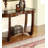 Sofa Table Open Bottom Shelf Glass Insert Top Cocktail Table For Living Room