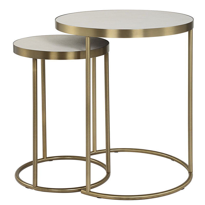 Ruvi White Nesting Tables