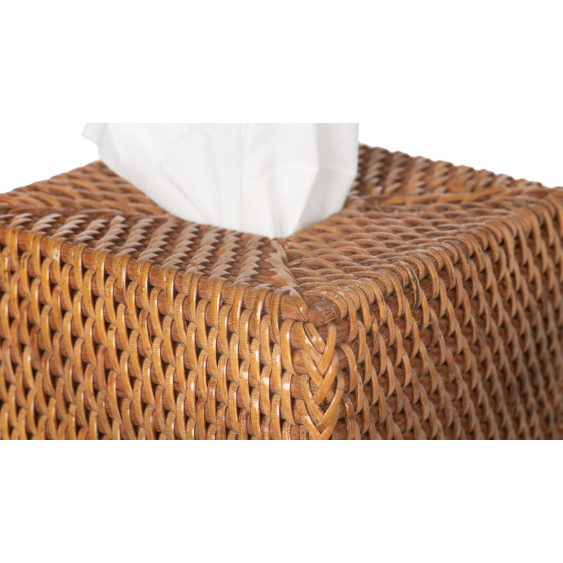 Bavan Tissue Box Cover, Brown