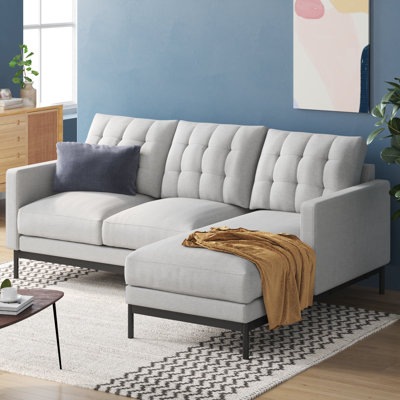 Thompson Upholstered L-Shaped Sectional Reversible