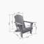 Chaise Adirondack pliante avec table d'appoint, ensemble de chaises Adirondack 3 pièces à texture de bois (comprend 2 chaises et 1 table)-2036123853