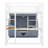 Loft Metal Bed With Desk,Shelves,Power Outlet,LED Light And Wardrobe-695141627