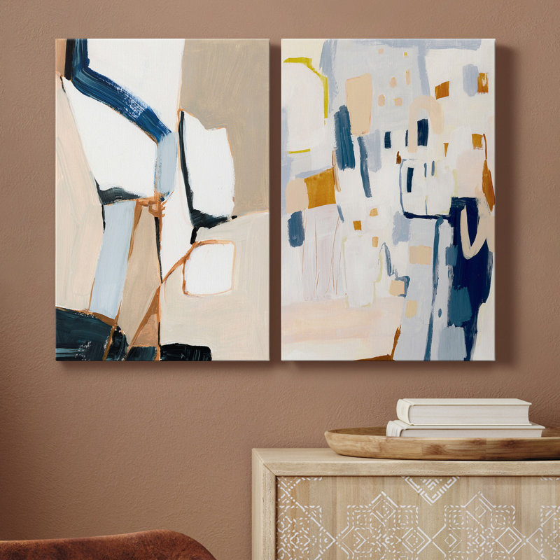 " Diagramme I " 2 - Pieces Painting Print, 27" H x 32" W x 1.5" D