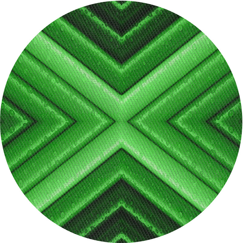 Klinger Geometric Indoor Rug, Round 6'