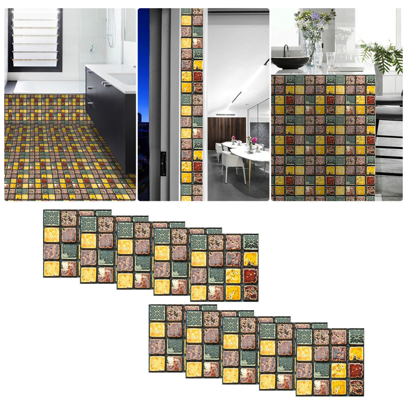 Crystal Tile Stickers DIY Self-Adhesive Wall Stickers