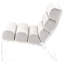Chaise rembourrée en acrylique Ivory In Stylish Burles