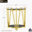 Table de bout avec pieds en acier inoxydable, table d'appoint pour le salon-1396658790