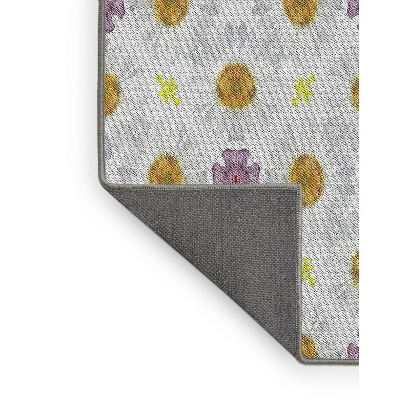 Tapis gris/brun tissé à la machine, Rectangle 7 pi x 10 pi
