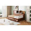Lit de jour simple en bois avec 3 tiroirs de rangement, tableau souple et amp; Tablette - aucun sommier nécessaire, solide et robuste Durable