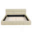 Grand lit plateforme tapissier avec tissu épais et lit au sol avec structure solide-671401781