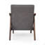Chaise d'appoint Mid-Century moderne, fauteuil capitonné-406265978