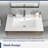 30"L x 18"W White Rectangular Single Vanity Top with Faucet Hole and Overflow(Top Only)-125359609