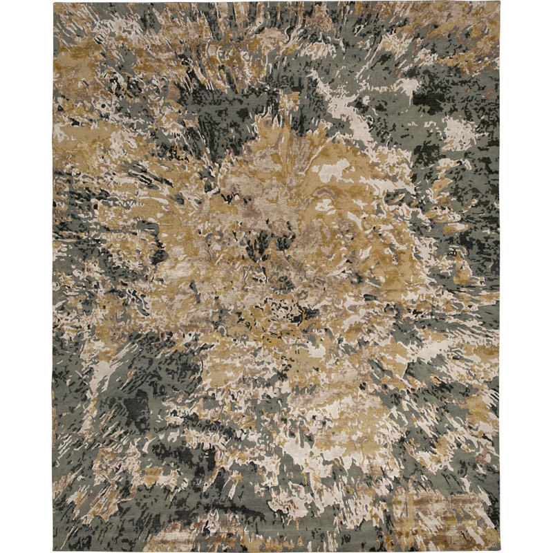 Mantooth Abstract Hand Woven Area Rug, Rectangle 170 x 240cm