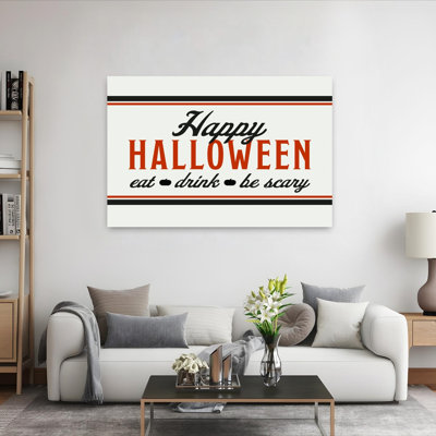Eat Drink Be Scary Abstract Contemporary Wall Art Print
