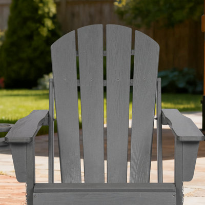 Hdpe Folding Adirondack Chairs With Cup Holder