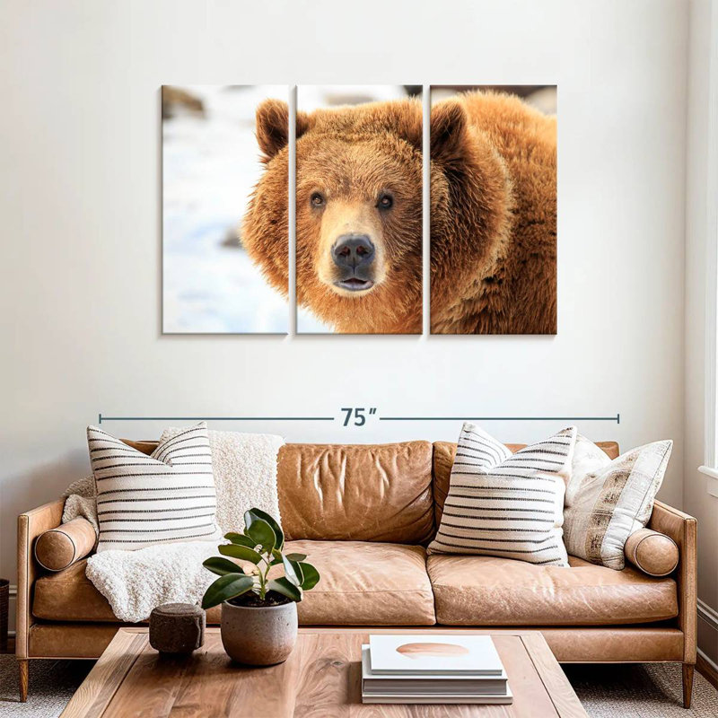 Grizzly Bear Stare, 36" H x 57" W
