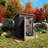 5x3 Ft, Gray Metal Storage Shed, Patio, Garden, High - Strength Metal, Rust, Easy To Assemble, Two People Outdoor Storage, Balcony, Courtyard, Galvanized Steel, Multi Scenario Use, Simple Installation