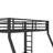 Metal Twin Over Full Bunk Bed For Teens And Adults,Space-Saving/Noise Reduced/No Box Spring Needed, Black-1134529656-1134529662