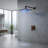 Rivera Dark Oil Rubbed Bronze LED Rain Shower with Wall Jets and Mixer Valve-48170709-48170711