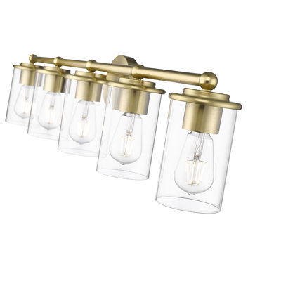 Éclairage pour meuble-lavabo à 5 lumières Cheetham